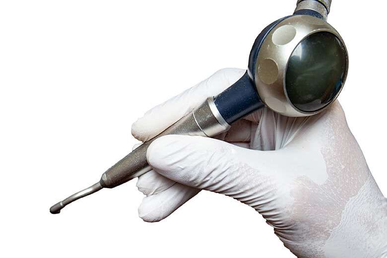 Air flow device for scaling and preventive